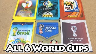 Opening Every Sticker Pack From The Last 6 WORLD CUP | 20 Years Worth | 2002 - 2022 Sticker Packs