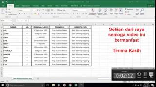 Cara Mengelompokkan data di excel