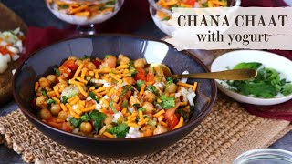Street-Style Chana Chaat with Yogurt | Dahi Chana Chaat Recipe