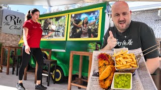 I got TRADITIONAL FISH AND CHIPS in NEWSPAPER in IBIZA - Food Review - IS BRITIS
