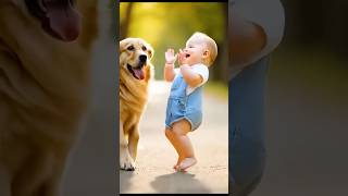 Dog and Baby🥰 #shortvideo #shorts #baby