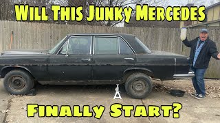 Will My Parts Car Start Before The Transplant?? Mercedes 250SE Update!!