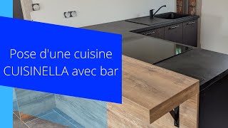 TUTO pose d'une cuisine complète CUISINELLA, #cuisine #plandetravail #menuiserie #agencement