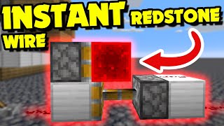 How to do INSTANT Redstone Wire?! No Repeaters (Minecraft Redstone Tutorial)