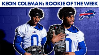 Keon Coleman Wins Pepsi Zero Sugar Rookie Of The Week In Week 7! | Buffalo Bills