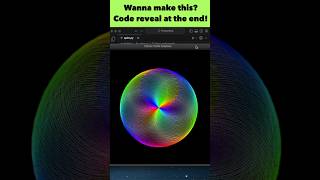 Color-Changing Spirograph Magic! 🌈✨ #python #colors #codingmagic #trendingshorts #shorts