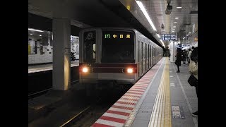 東武20050系21854編成中目黒行き＠茅場町駅