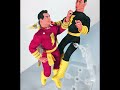 mego justice league shazam u0026 black adam action figure unboxing shorts