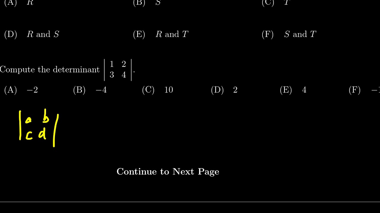 Math 2270, Exam 3 - Question 6 - YouTube