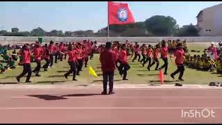 Oxford IIT Olympiad school celebrating annual sports day at Dr B R Ambedkar stadium Vijayapur