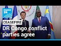 DR Congo conflict parties agree to 'support' ceasefire as EU sets up aid bridge • FRANCE 24