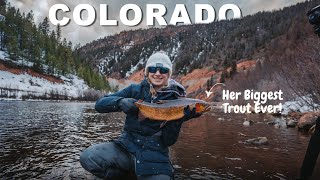 She Caught Her BIGGEST TROUT EVER! | Epic Fly Fishing Catch 😱🤯