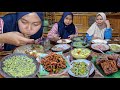 Puasa Rayagung, Masak Sederhana Tempe Bacem, Sambel Teri Kacang, Sambel Hiris, Tumis Roay