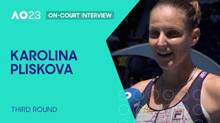 Karolina Pliskova On-Court Interview | Australian Open 2023 Third Round