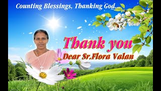 A Tribute to Rev.Sr.Flora Valan Provincial, SMMI Salem Province.