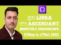 Libra Ascendant Monthly Prediction 17Sep to 17Oct2021 #praveenkmarastroscience #libra #tulalagan