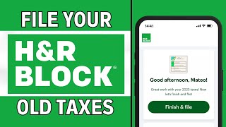 How to File Past Taxes on H&R Block | LATEST GUIDE