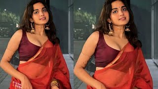 Mallu Actress Devika Sanjay New Saree Photoshoots