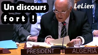 L'intervention intégrale du ministre des Affaires étrangères algérien Ahmed Attaf à l'ONU.