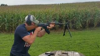 Josh running the new m72 yugo RPK post sample machinegun