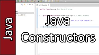 Java Constructors - Java Programming Tutorial #16 (PC / Mac 2015)