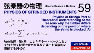 弦の物理 第4回：エレキギター・ベースにおいて弦を弾く位置で音色が異なる理由を理論的に理解する(１) | 弦楽器の物理 59