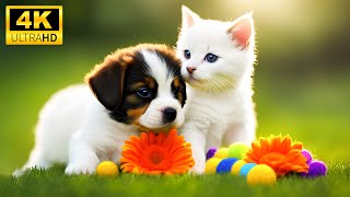 Baby Animals 4K - Spreading Joy With Baby Animal Frolics With Relaxing Music (Co