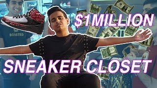 Money Kicks' 1 MILLION DOLLAR SNEAKER CLOSET | Rashed Belhasa Closet Tour | MainstreetTv