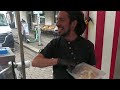 handmade sausages served on a bicycle street food in berlin germany