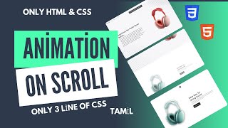 Scroll Animation with Pure CSS 😲! No JavaScript 😱 | Css Coding Talk