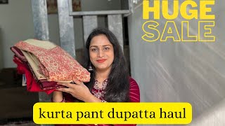 Kurta pant dupatta haul under 1400₹/💕must have winter wear kurta set haul