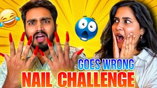 HUSBAND NAILS CHALLENGE PART 2 💅| GONE WRONG ❌ | FUNNY VLOG 😂 | NACH ❤️