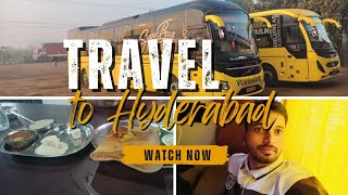 Travel Pune to Hyderabad 🚍😍🌃 #travel