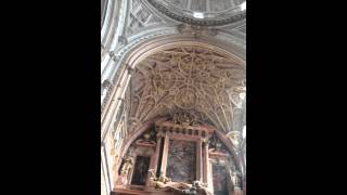 Organ playing in the cathedral of Cordoba