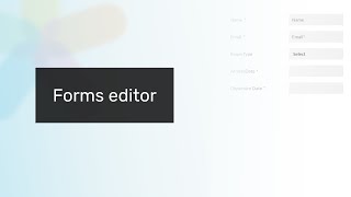 Forms editor - We4Authors Cluster