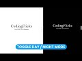 Toggle day  night mode using HTML CSS and Javascript
