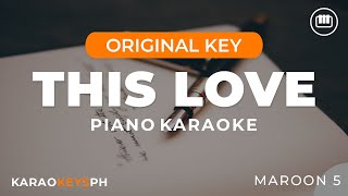 This Love - Maroon 5 (Piano Karaoke)