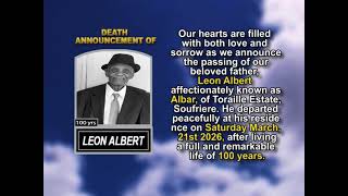 Leon Albert ~ Short Obituary