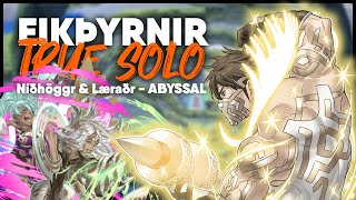 [FEH] Eikthyrnir TRUE SOLO vs his own family | Nidhöggr \u0026 Laeradr Abyssal