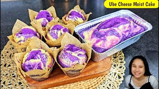 NO BAKE Ube Cheese Moist Cake