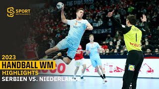 Serbien und die Niederlande liefern sich ein spannendes Duell | SDTV Handball