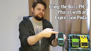 Using a Boss PH 3 Phaser with an Expression Pedal