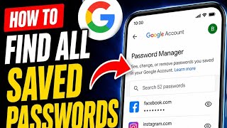 How To Find All Saved Passwords On Google 🔐📲Easy tutorial for beginners 🔥💯