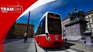 TramSim Vienna - Route 71 - Börse - St. Marx és St. Marx - Börse