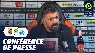 Conférence de presse FC LORIENT - OLYMPIQUE DE MARSEILLE (2-4) / 2023-2024