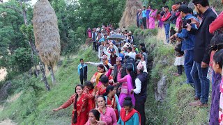 Darchula Ko Sarau Dance बिरेन्दर जोशी को बिवाह को एक झलक , दार्चुला दुहु खेती