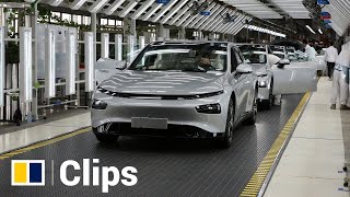 Inside Chinese electric vehicle maker Xpeng's factory in Zhaoqing city