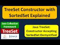 TreeSet constructor which accepts SortedSet | Java Collection Framework