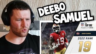 Rugby Player Reacts to DEEBO SAMUEL (San Francisco 49ers, WR) #19 NFL Top 100 Pl
