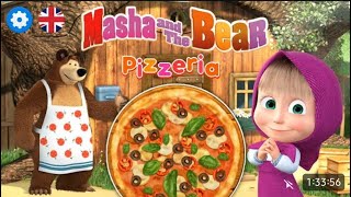 Masha and the Bear Pizzeria - Make the Best Homemade Pizza for Your Friends ! Masha Games 001